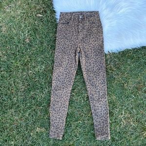 American Eagle animal leopard curvy super hi-rise skinny jegging 2